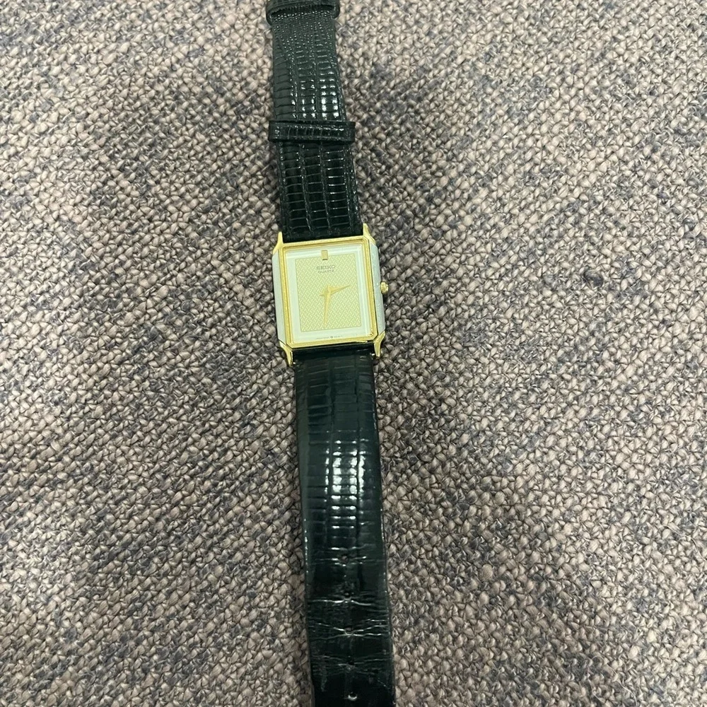 Seiko Gold and Black Smartwatch